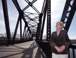 CPR steel bridge Red Deer